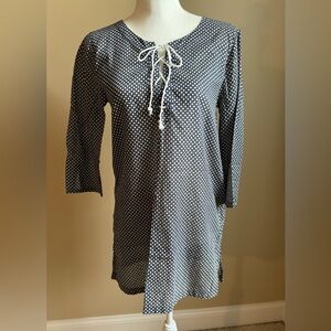 Gap Swim Coverup in Vintage Haze - Navy and Cream